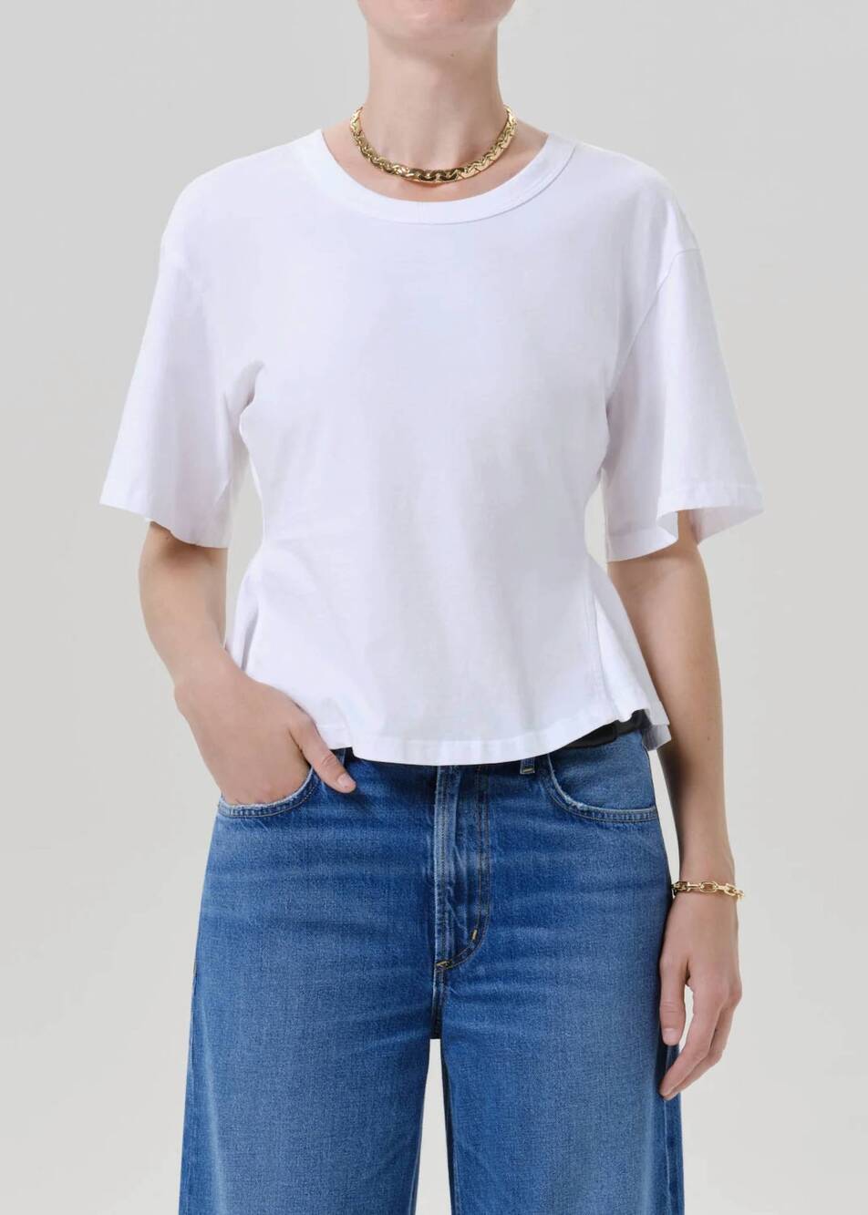 NEW CITIZENS OF HUMANITY rework men's tee in white